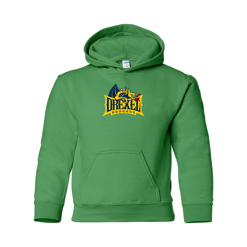 Youth  Drexel Dragons  Gildan Heavy Blend  Hooded Sweatshirt