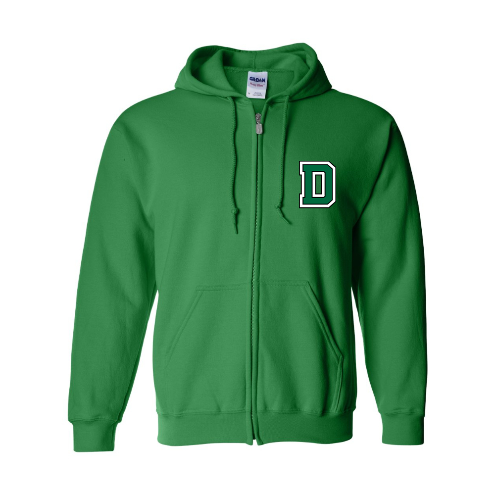 Men's Dartmouth Big Green  Gildan  Heavy Blend Full Zip Hooded Sweatshirt