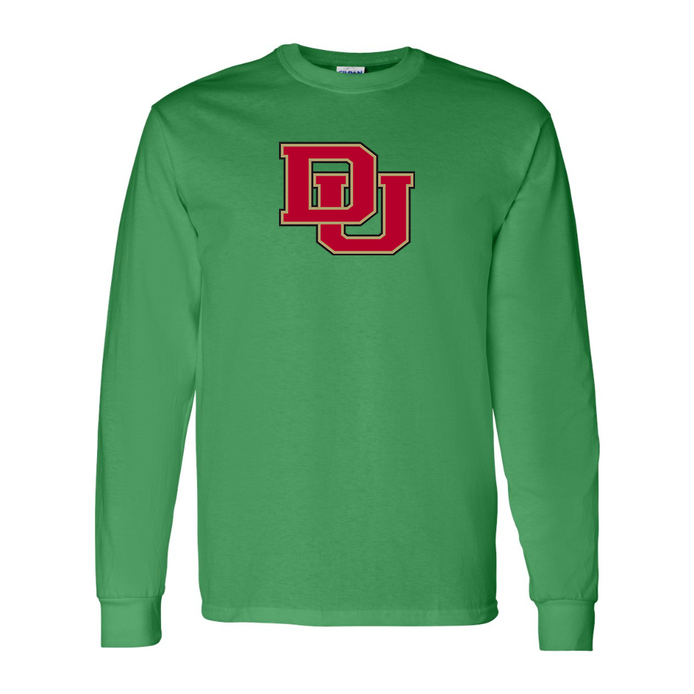 Men's Denver Pioneers Gildan Heavy Cotton Long Sleeve T-Shirt