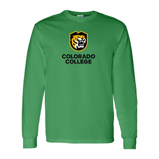 Men's  Colorado College Tigers Gildan Heavy Cotton Long Sleeve T-Shirt