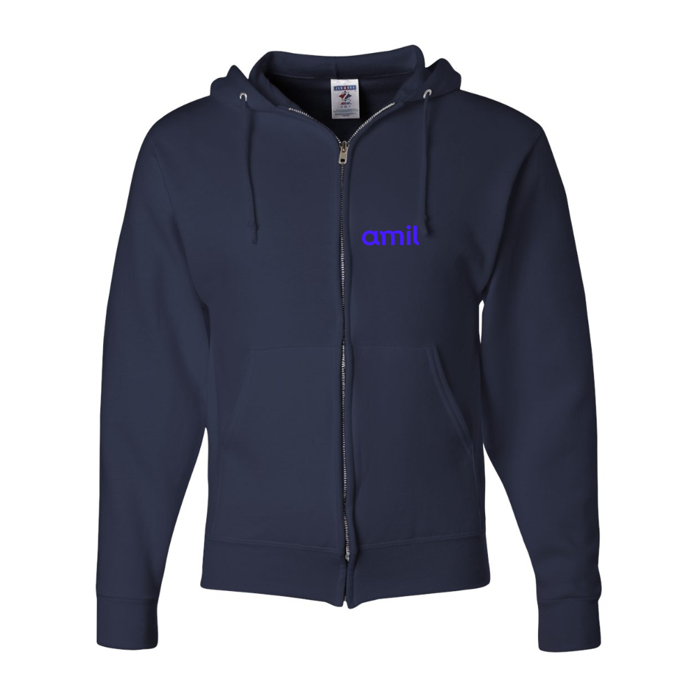 Men's  Amil  JERZEES NuBlend Full-Zip Hooded Sweatshirt