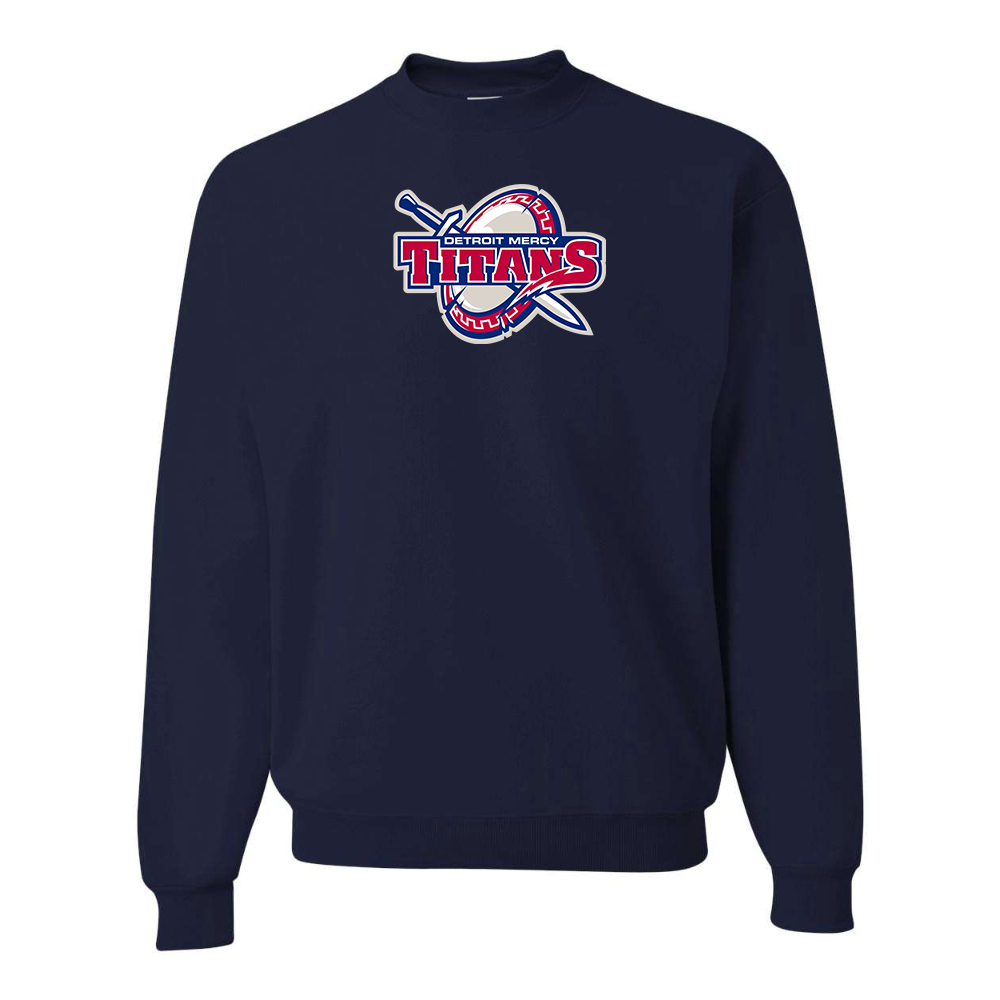 Men's Detroit Titans  JERZEES NuBlend Crewneck Sweatshirt