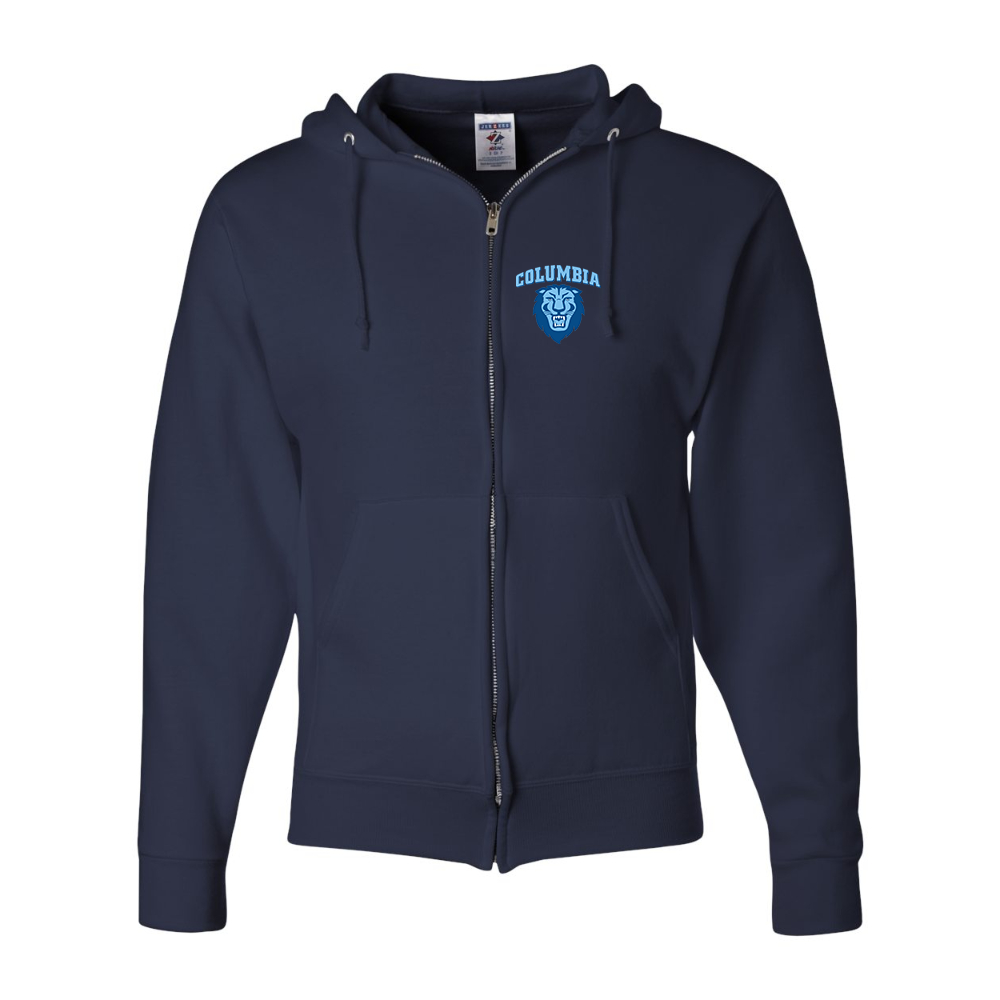 Men's  Columbia Lions JERZEES NuBlend Full-Zip Hooded Sweatshirt