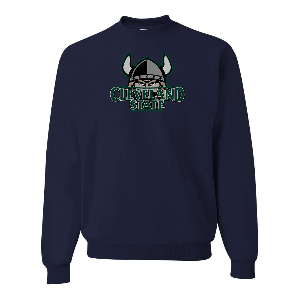 Men's Cleveland State Vikings JERZEES NuBlend Crewneck Sweatshirt
