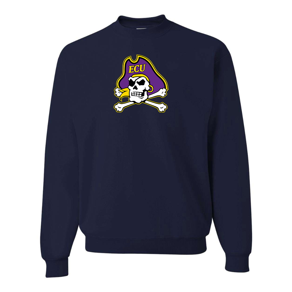 Men's  East Carolina Pirates JERZEES NuBlend Crewneck Sweatshirt