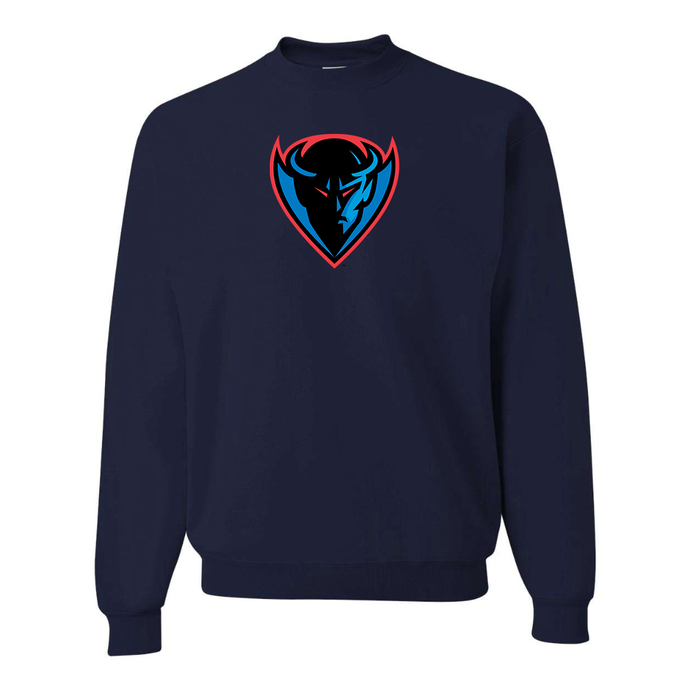 Men's  DePaul Blue Demons JERZEES NuBlend Crewneck Sweatshirt