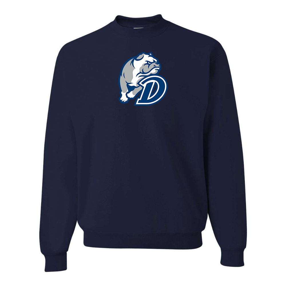 Men's Drake Bulldogs JERZEES NuBlend Crewneck Sweatshirt