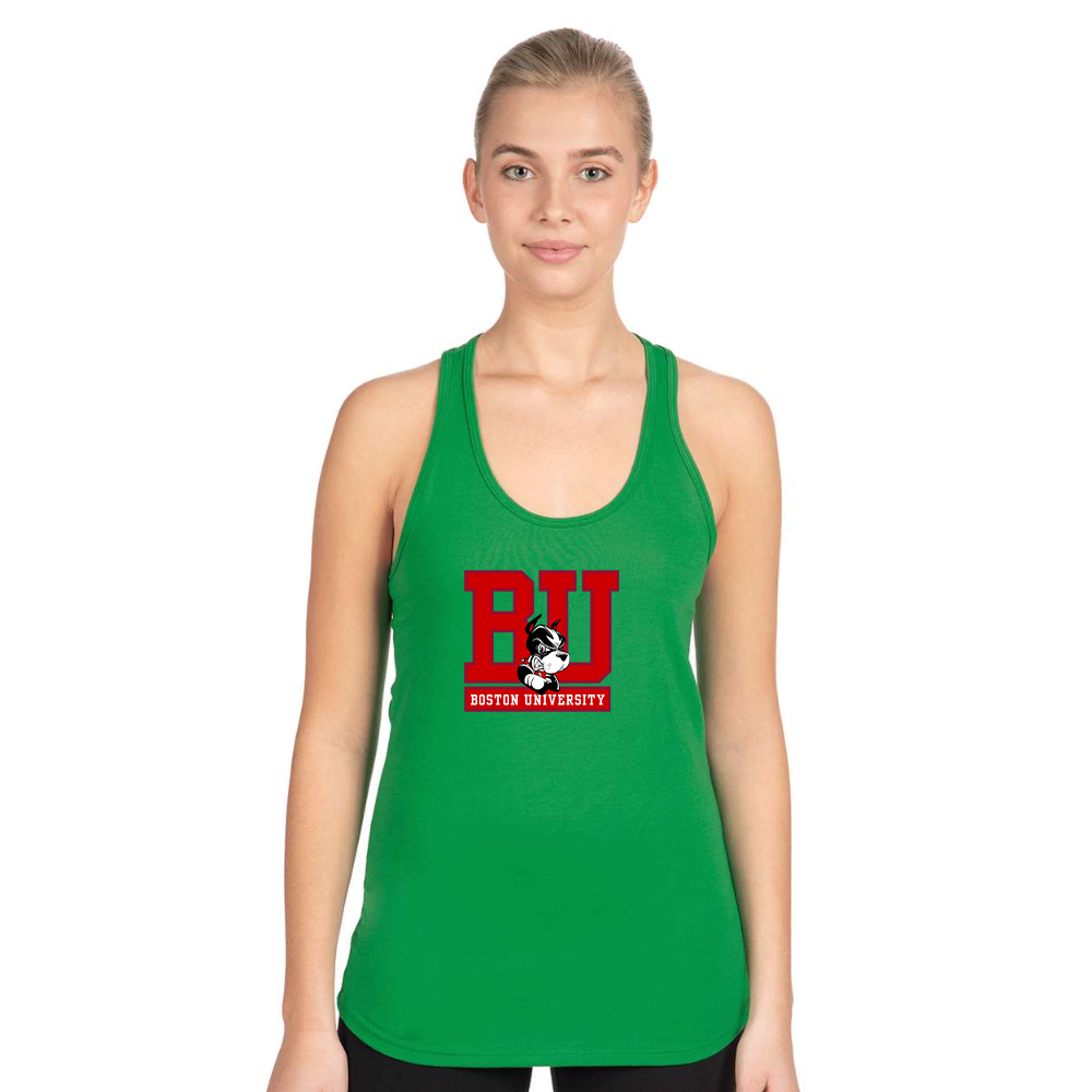 Women's Boston University Terriers Next Level Ideal Racerback Tank