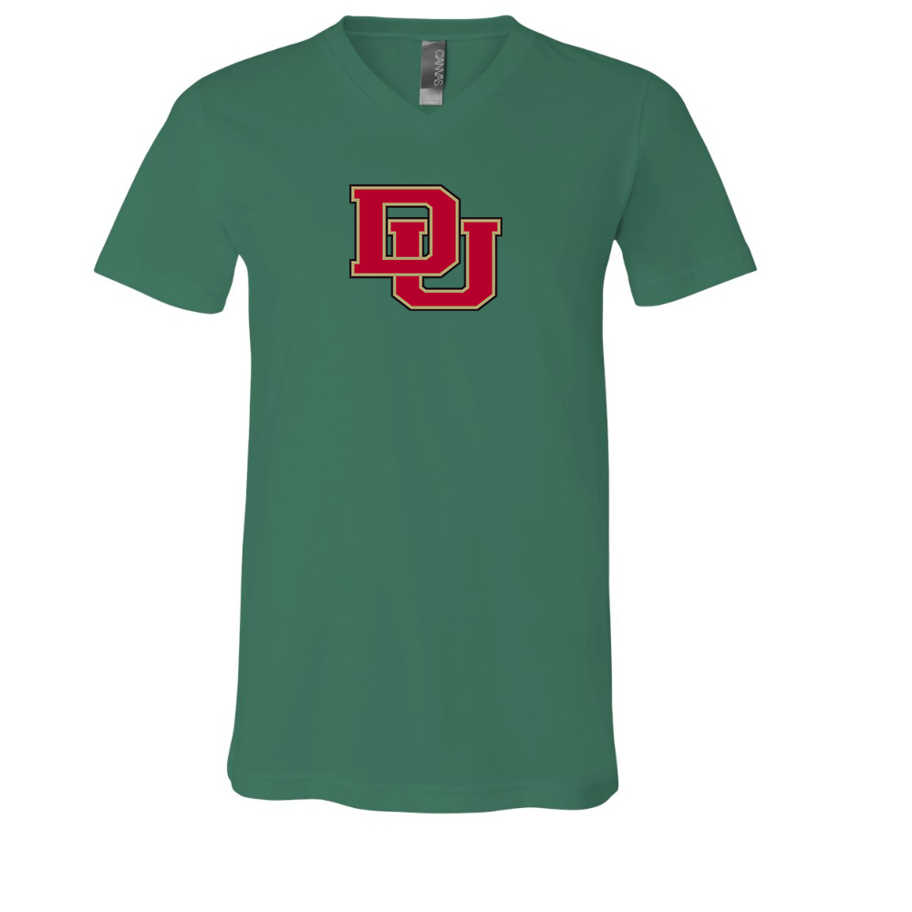 Denver Pioneers  BELLA  CANVAS - Jersey V-Neck T-Shirt