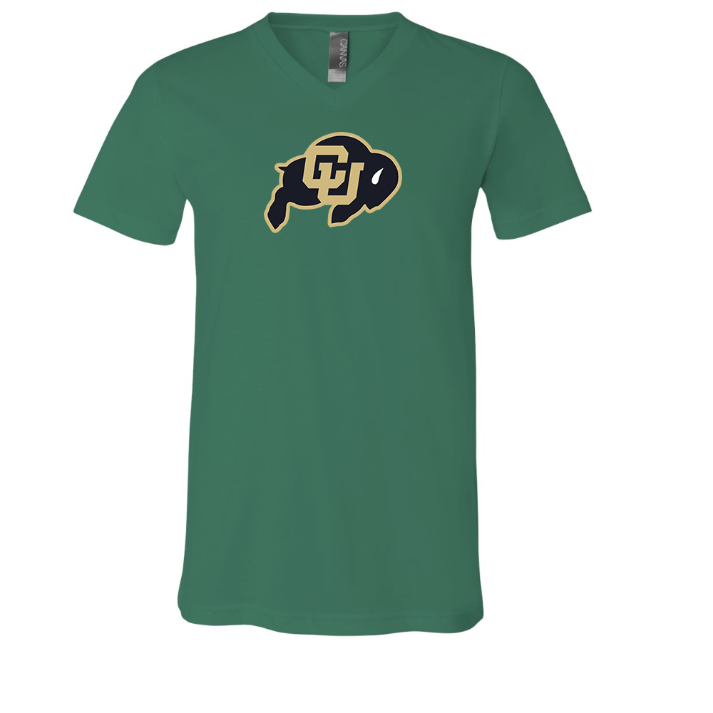 Colorado Buffaloes BELLA  CANVAS - Jersey V-Neck T-Shirt