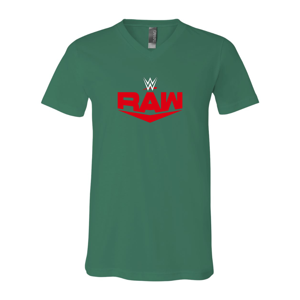 WWE Raw BELLA  CANVAS - Jersey V-Neck T-Shirt