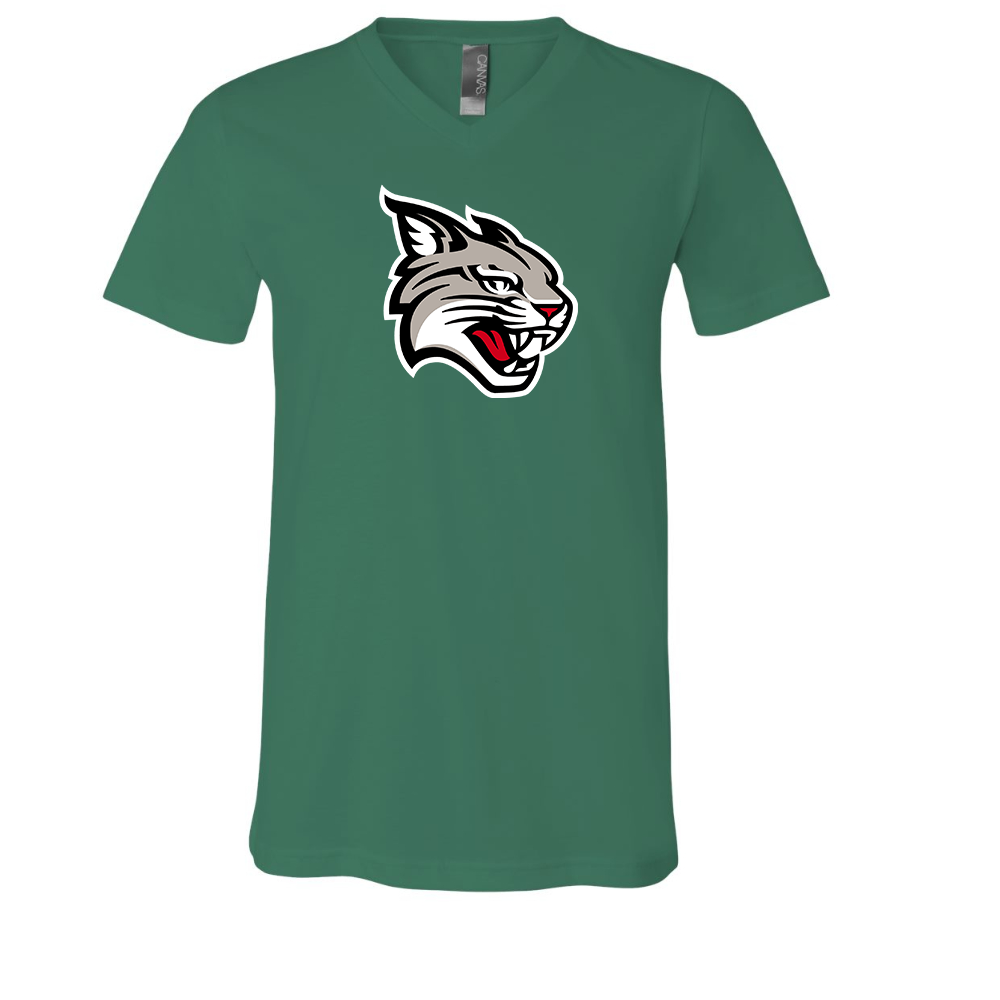 Davidson Wildcats BELLA  CANVAS - Jersey V-Neck T-Shirt