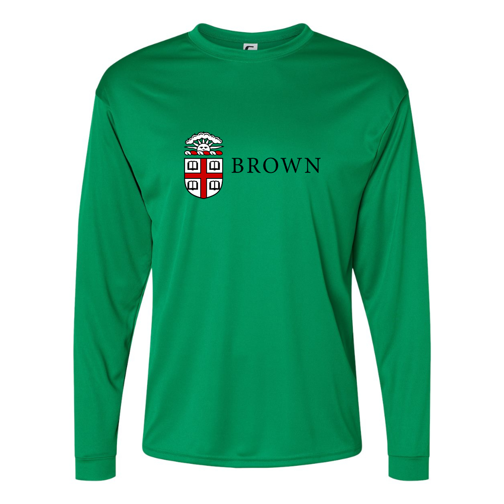 Men's Brown University  Performance Long Sleeve T-Shirt