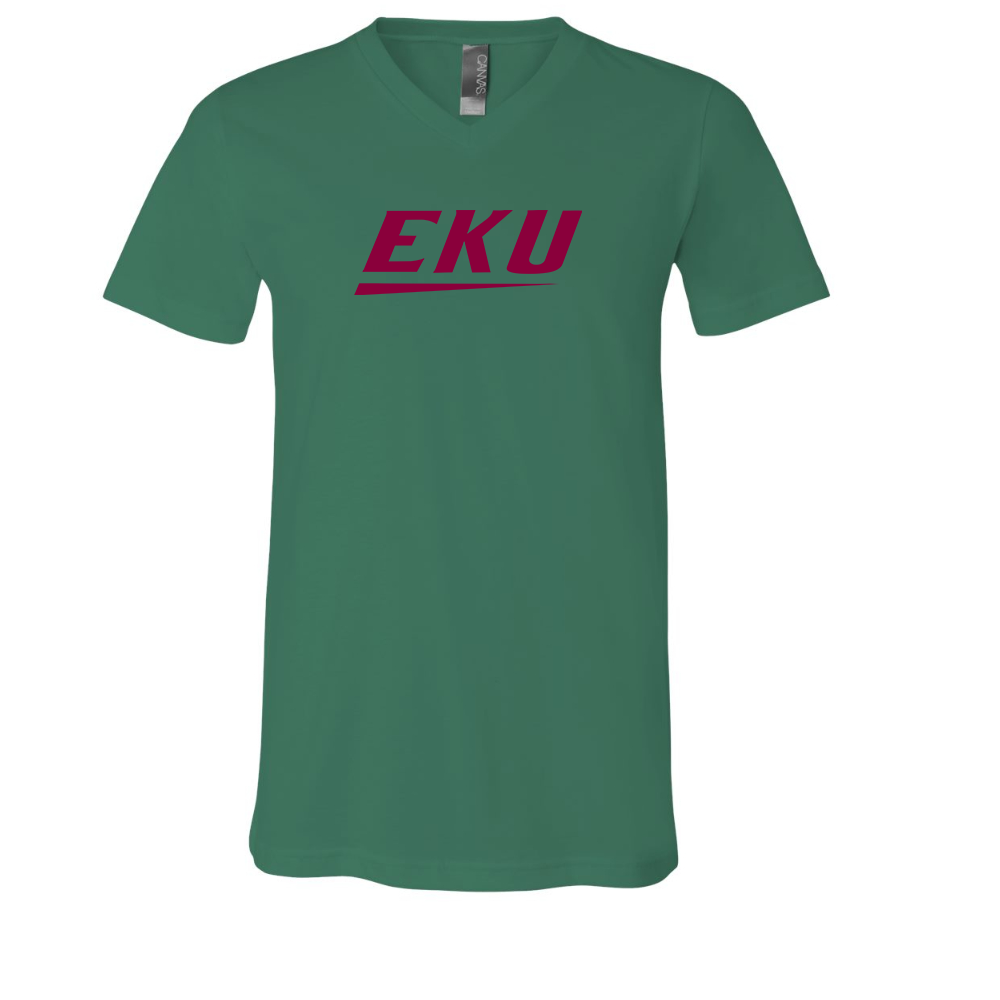 Eastern Kentucky Colonels BELLA  CANVAS - Jersey V-Neck T-Shirt
