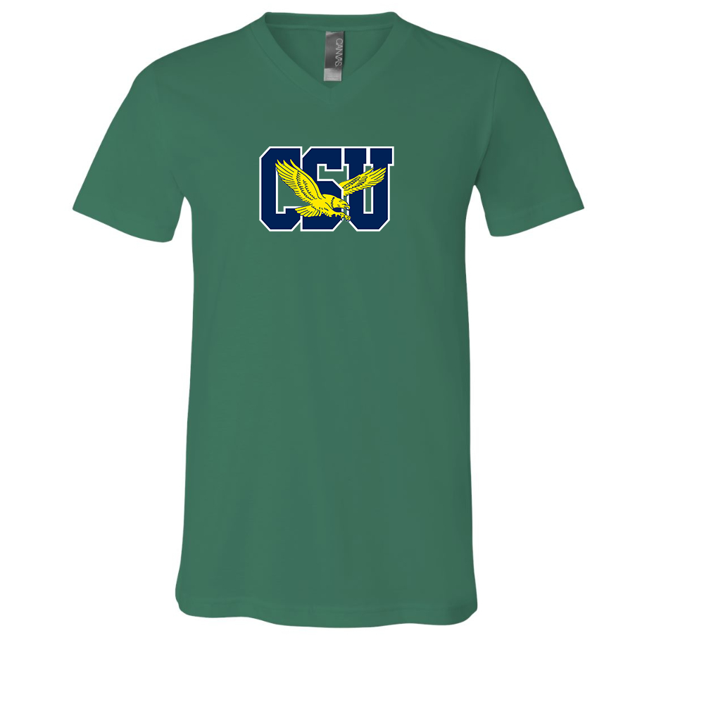 Coppin State Eagles  BELLA  CANVAS - Jersey V-Neck T-Shirt