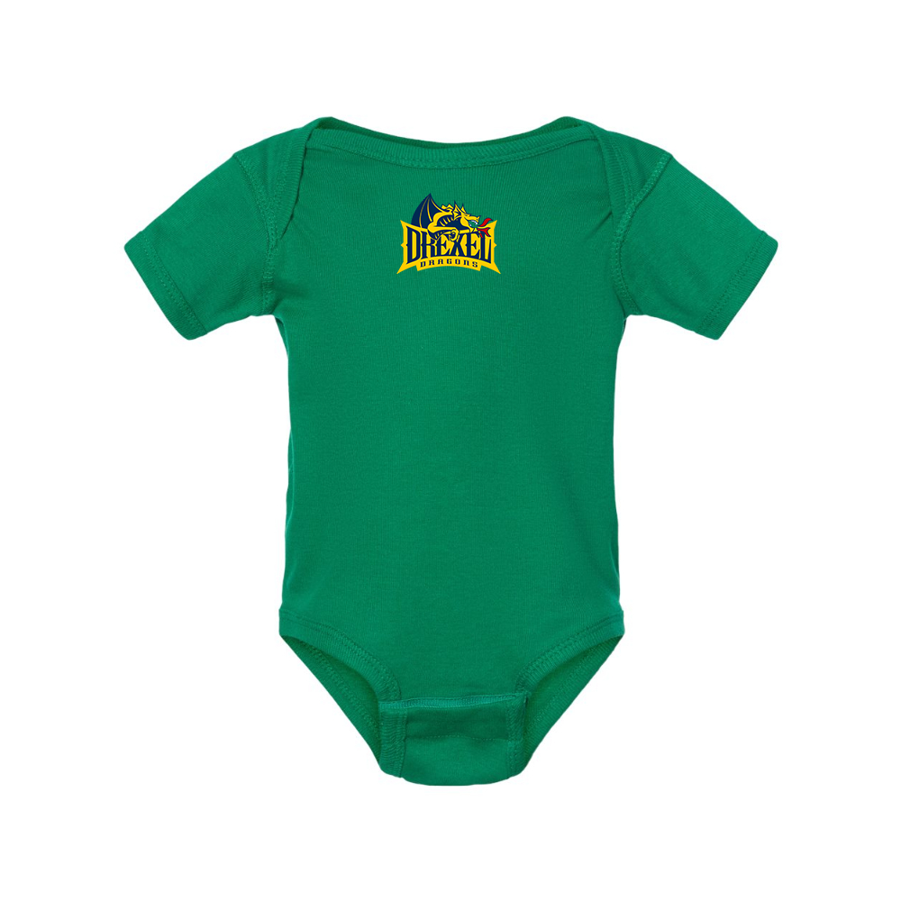 Drexel Dragons  Rabbit Skins Infant Baby Rib Bodysuit