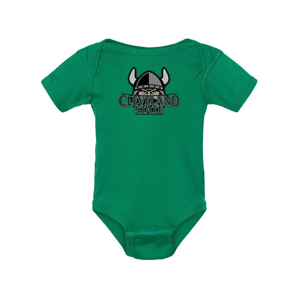 Cleveland State Vikings  Rabbit Skins Infant Baby Rib Bodysuit