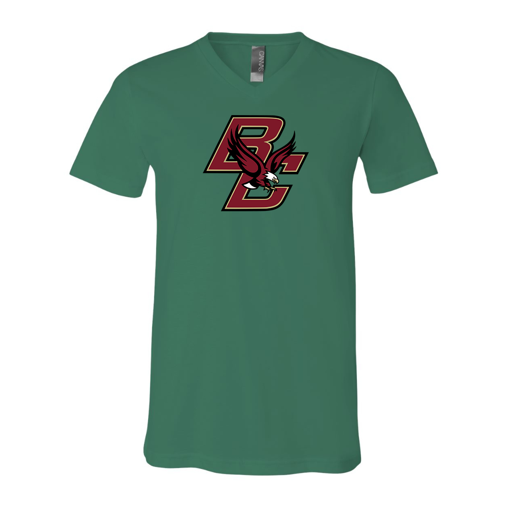 Boston College Eagles   BELLA  CANVAS - Jersey V-Neck T-Shirt
