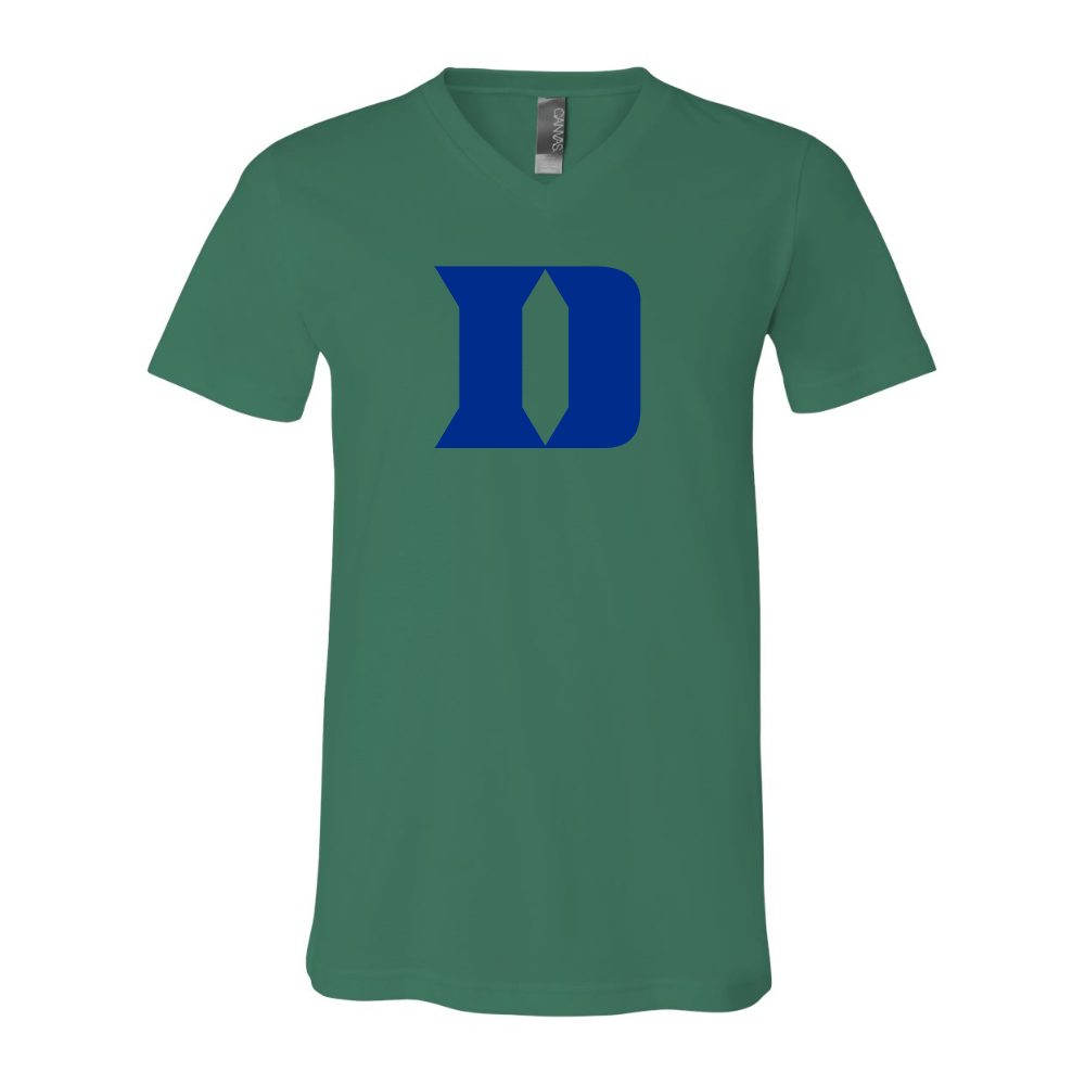 Duke Blue Devils BELLA  CANVAS - Jersey V-Neck T-Shirt