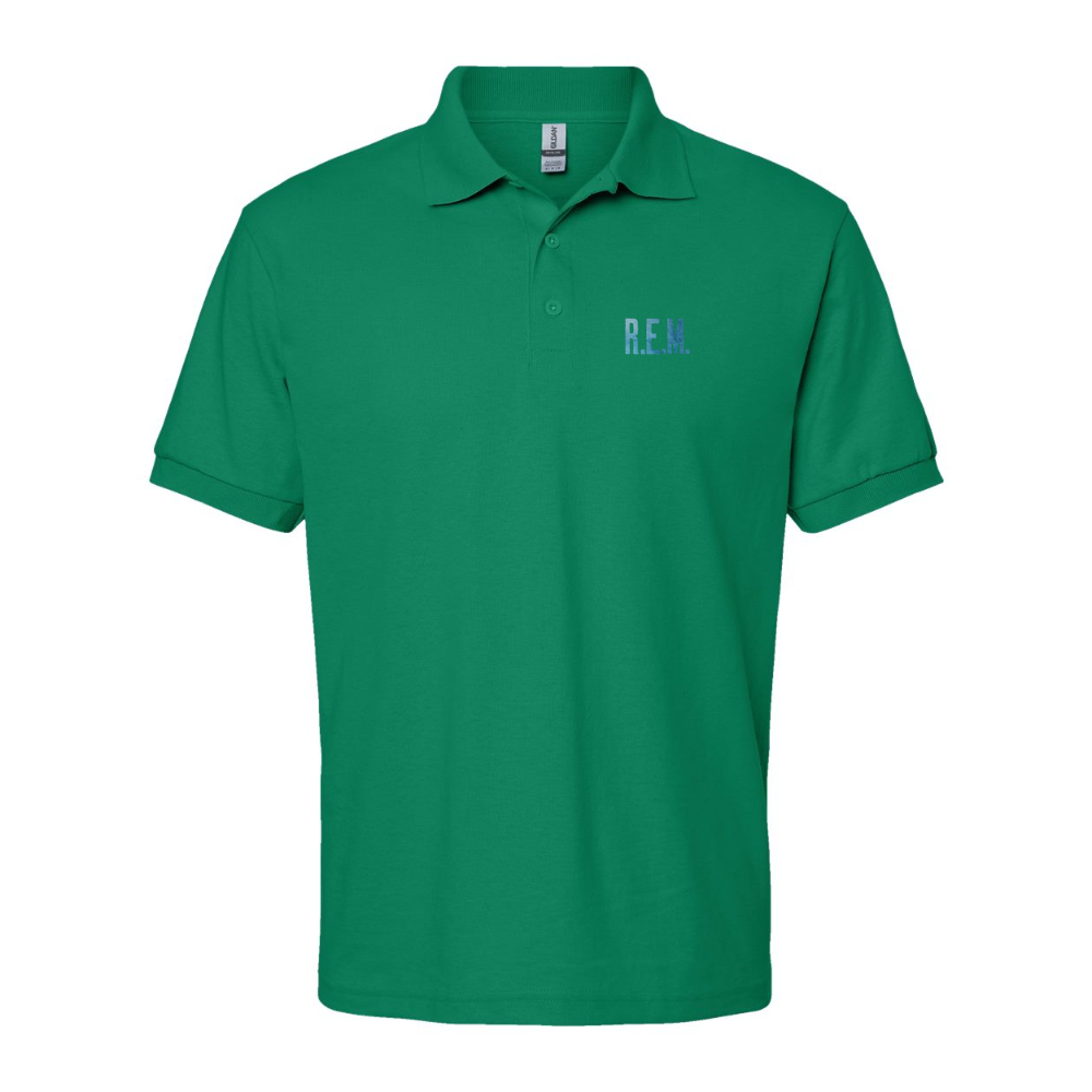 Men's  R.E.M. Blue Dry Blend Jersey Polo