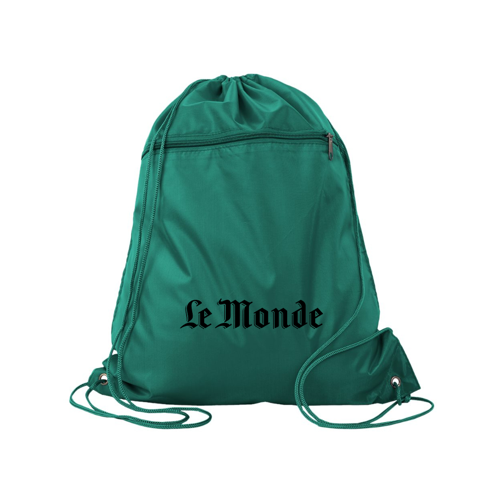 Le Monde Q-Tees  Polyester Cinchpack
