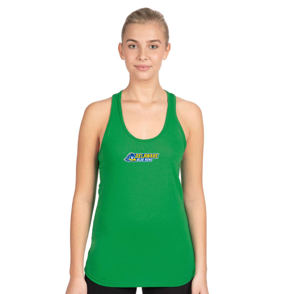 Women's  Delaware Blue Hens Next Level Ideal Racerback Tank