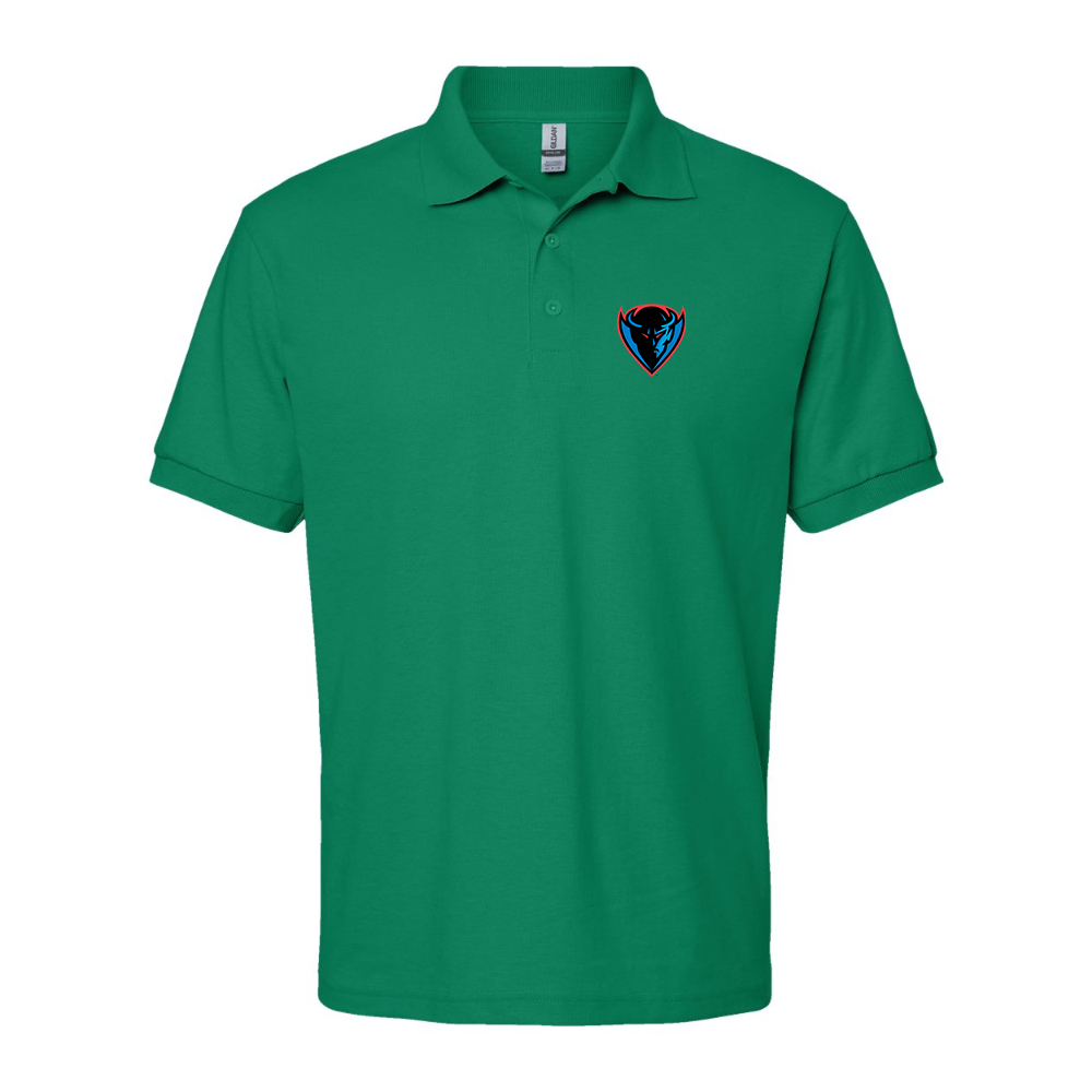 Men's DePaul Blue Demons Dry Blend Jersey Polo