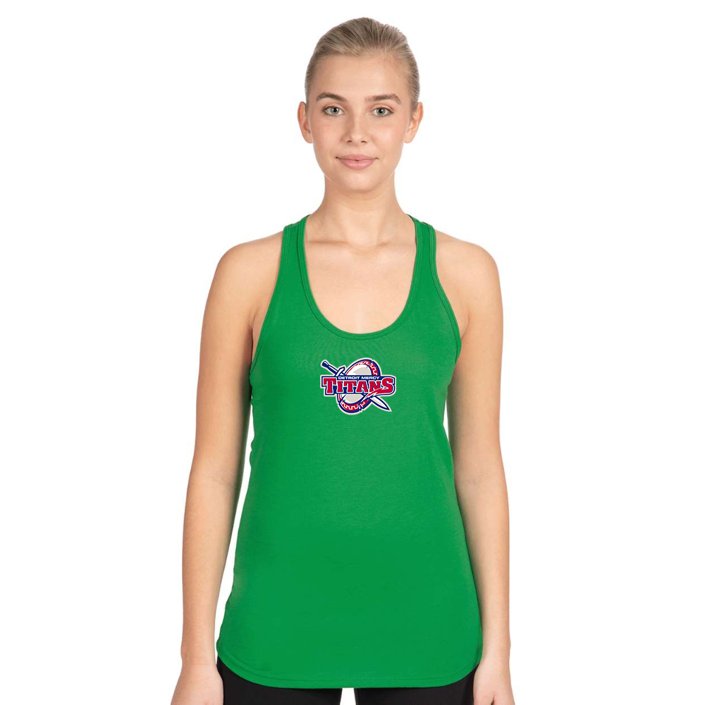 Women's  Detroit Titans  Next Level Ideal Racerback Tank