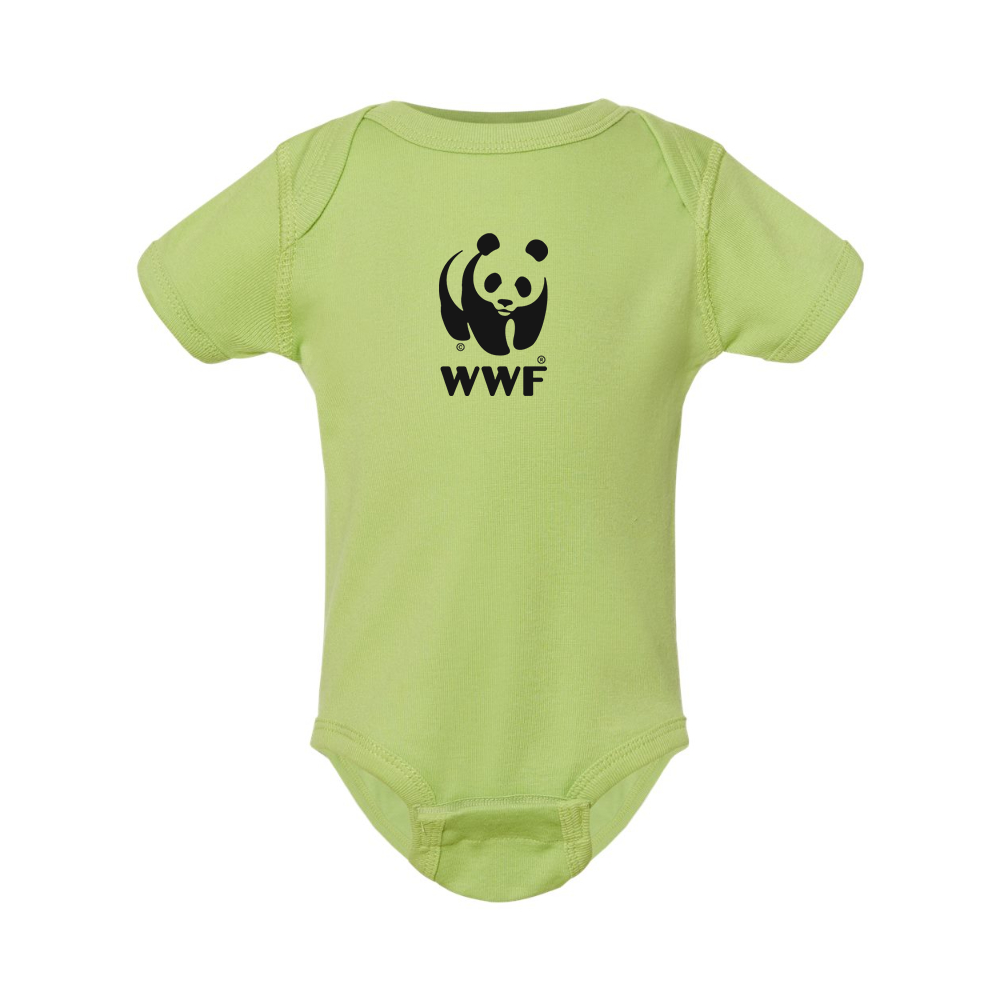 WWF  Rabbit Skins Infant Baby Rib Bodysuit