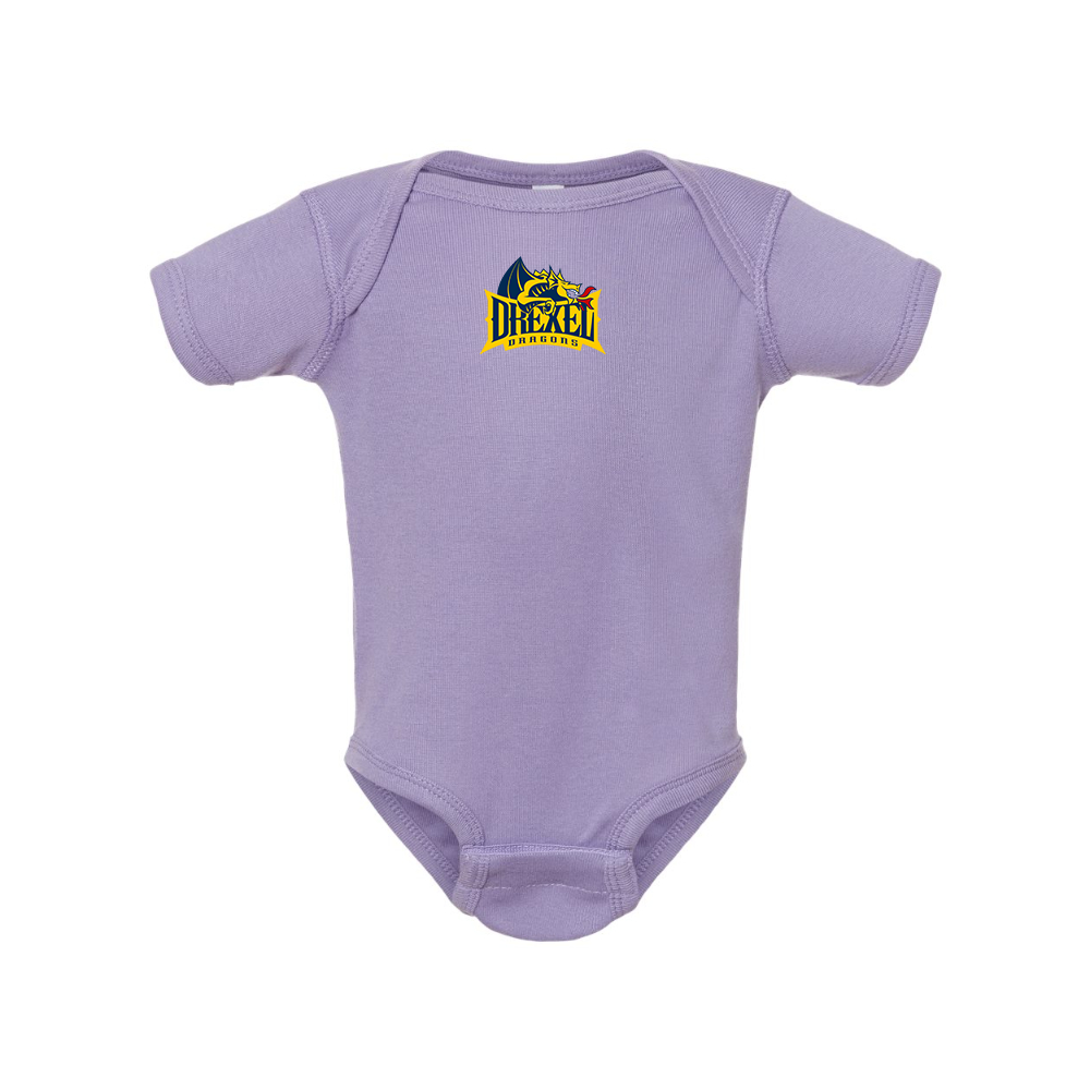 Drexel Dragons  Rabbit Skins Infant Baby Rib Bodysuit