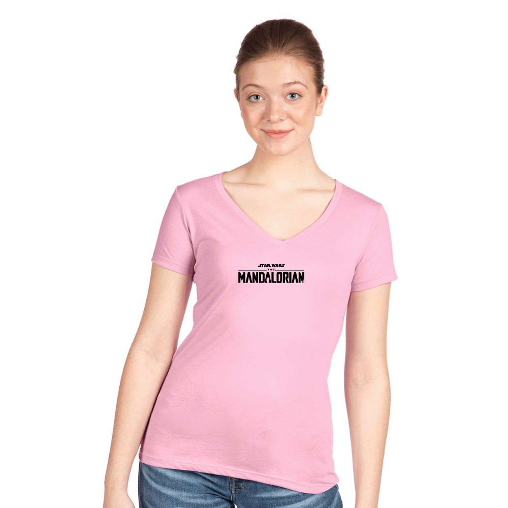 Women's Star Wars The Mandalorian Next Level V-Neck T-Shirt