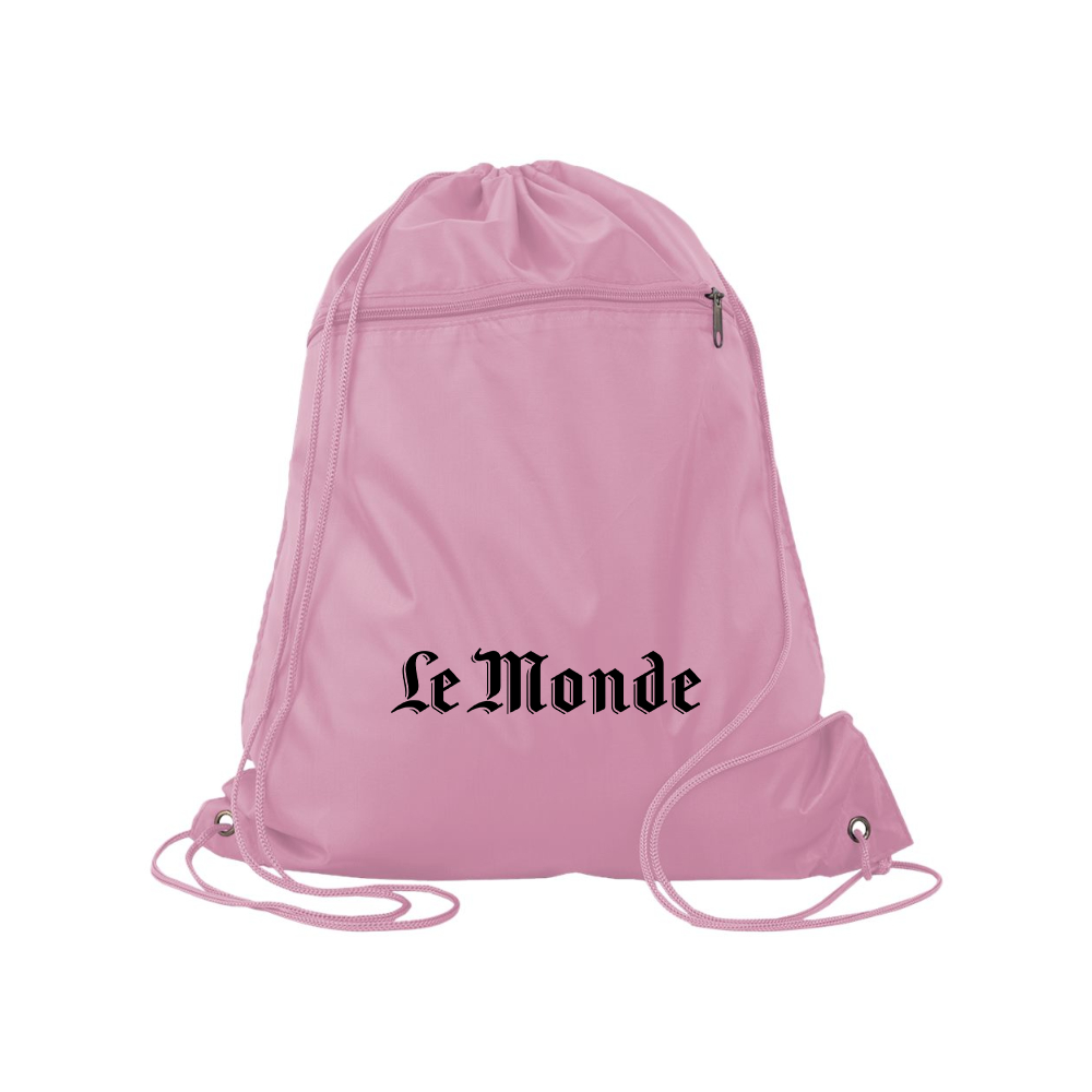 Le Monde Q-Tees  Polyester Cinchpack