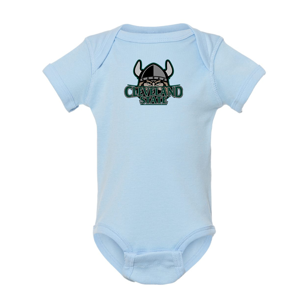 Cleveland State Vikings  Rabbit Skins Infant Baby Rib Bodysuit