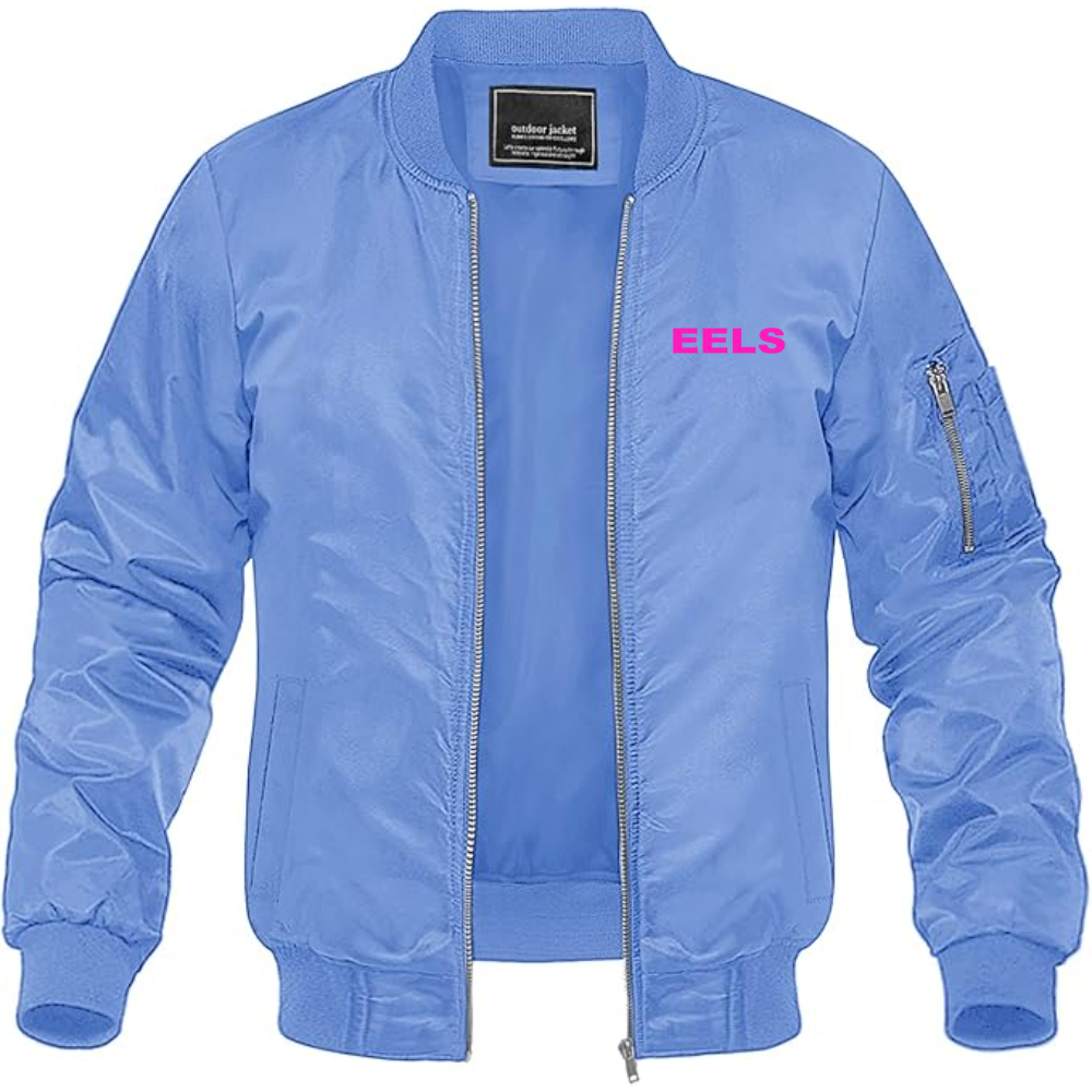 Men's Eels Lightweight Bomber Jacket Windbreaker Softshell Varsity Jacket Coat