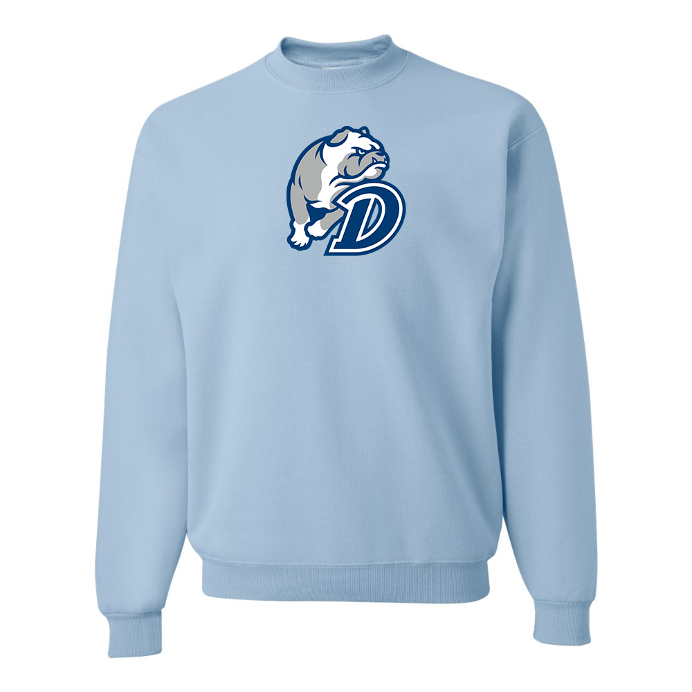 Men's Drake Bulldogs JERZEES NuBlend Crewneck Sweatshirt