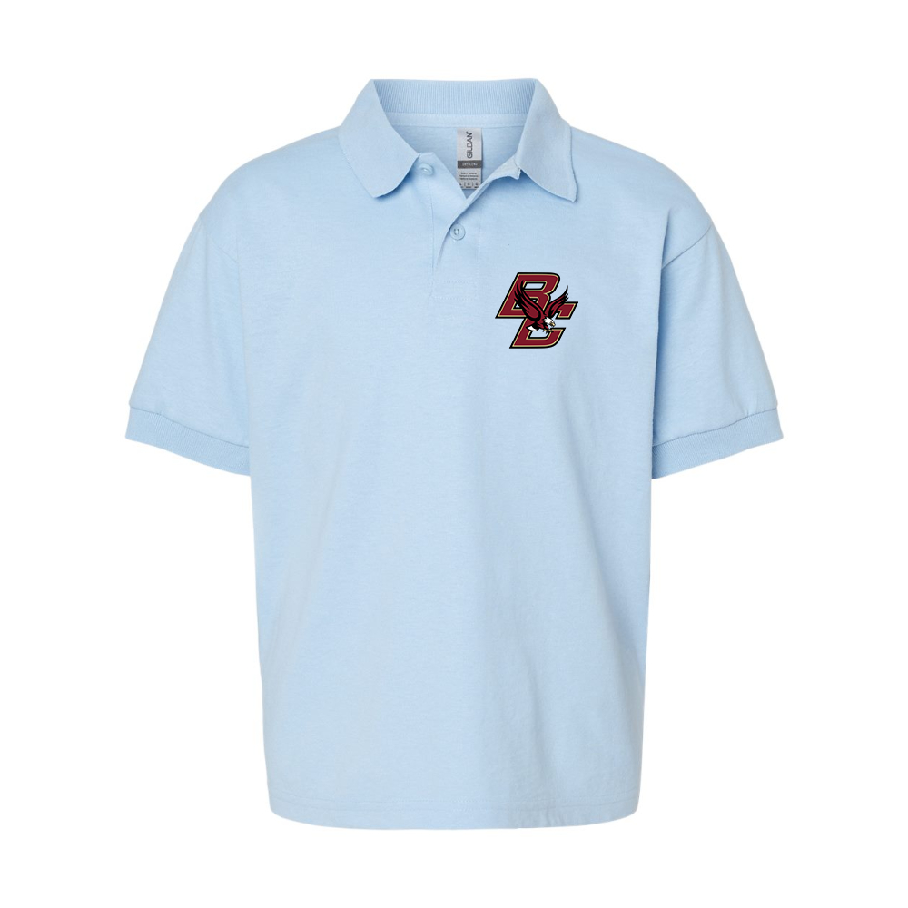 Youth Boston College Eagles Gildan Dry Blend Jersey Polo