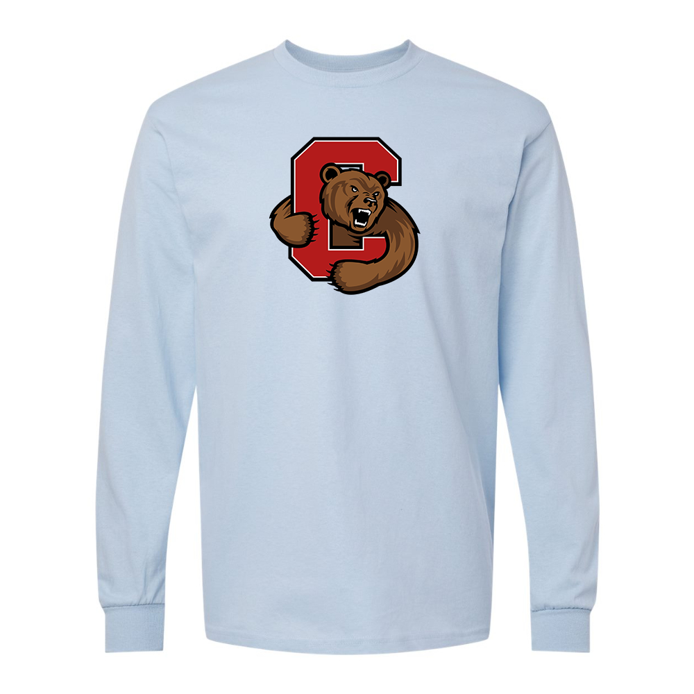 Men's Cornell Big Red Gildan Heavy Cotton Long Sleeve T-Shirt