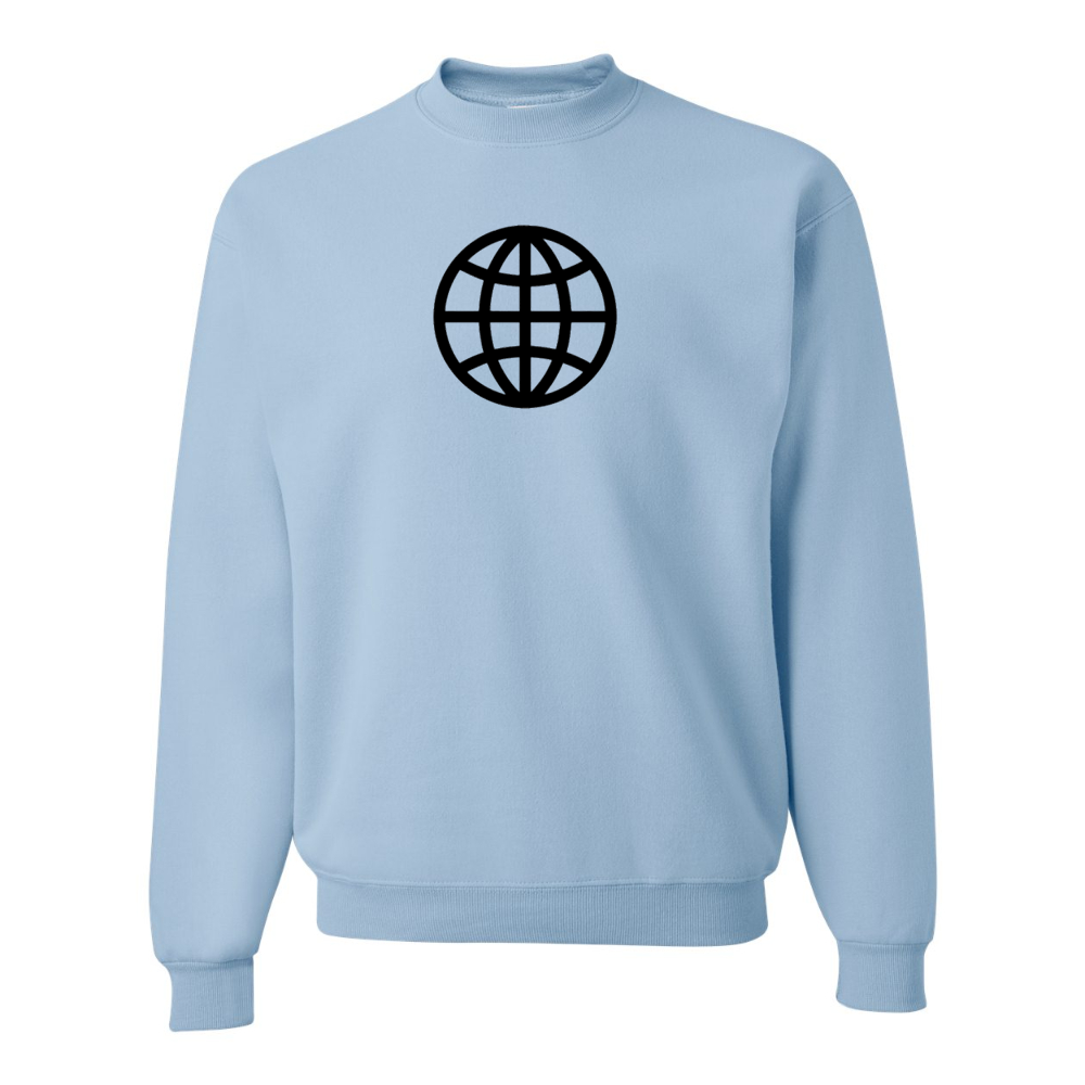 Men's  Internet Globe JERZEES NuBlend Crewneck Sweatshirt