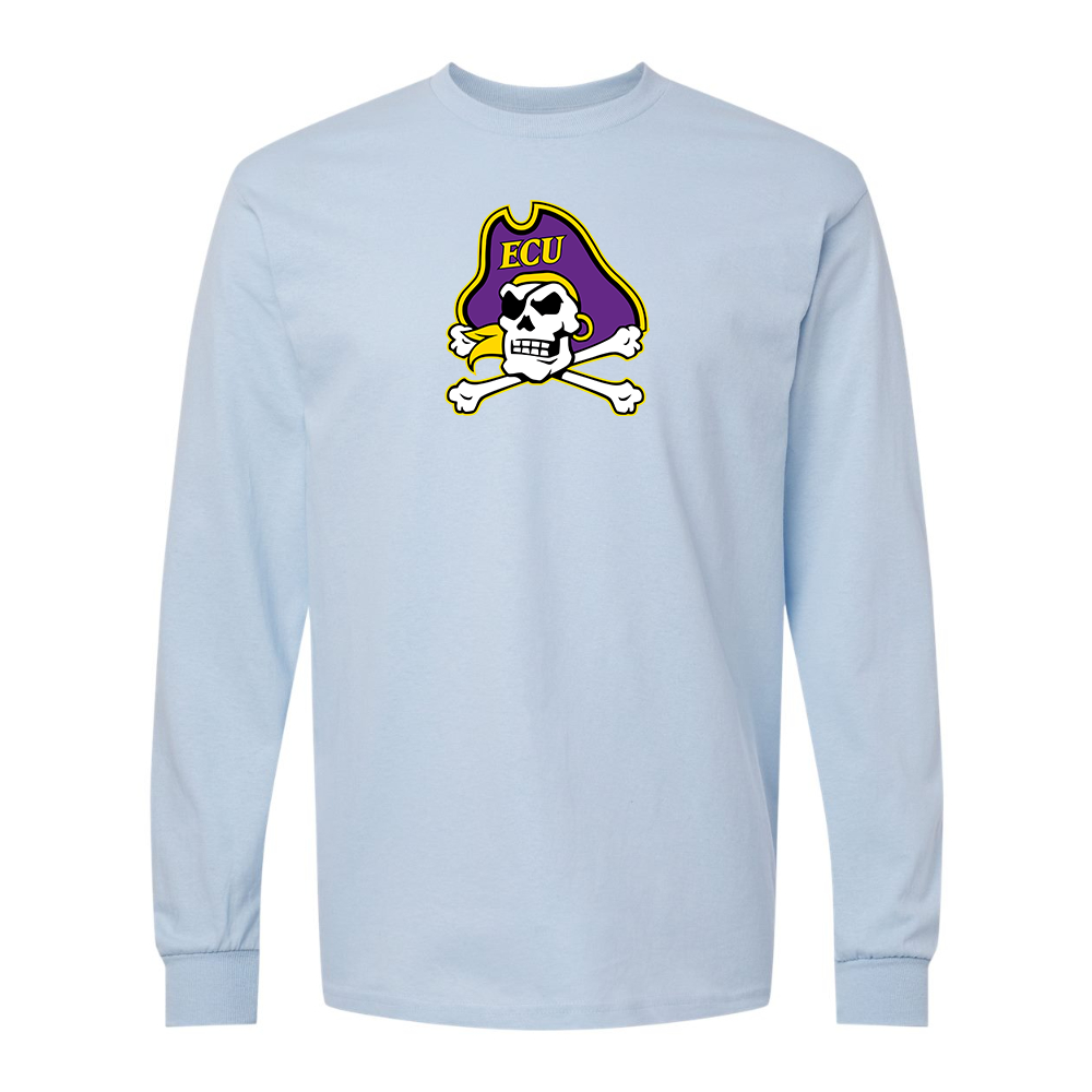 Men's East Carolina Pirates Gildan Heavy Cotton Long Sleeve T-Shirt