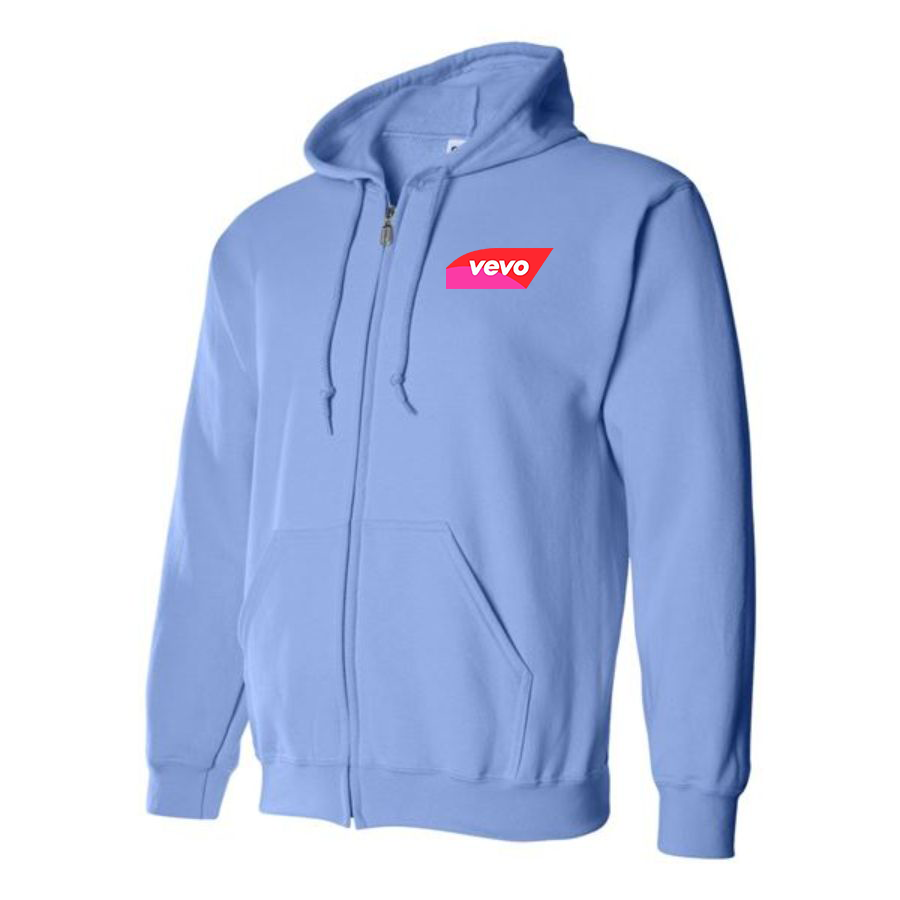 Men's Vevo Thumbnail Banner  Logo Zipper Hoodie