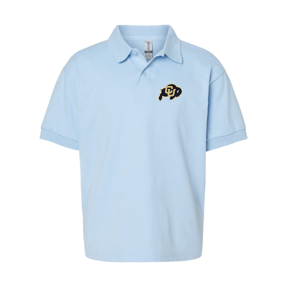 Youth Colorado Buffaloes Gildan Dry Blend Jersey Polo