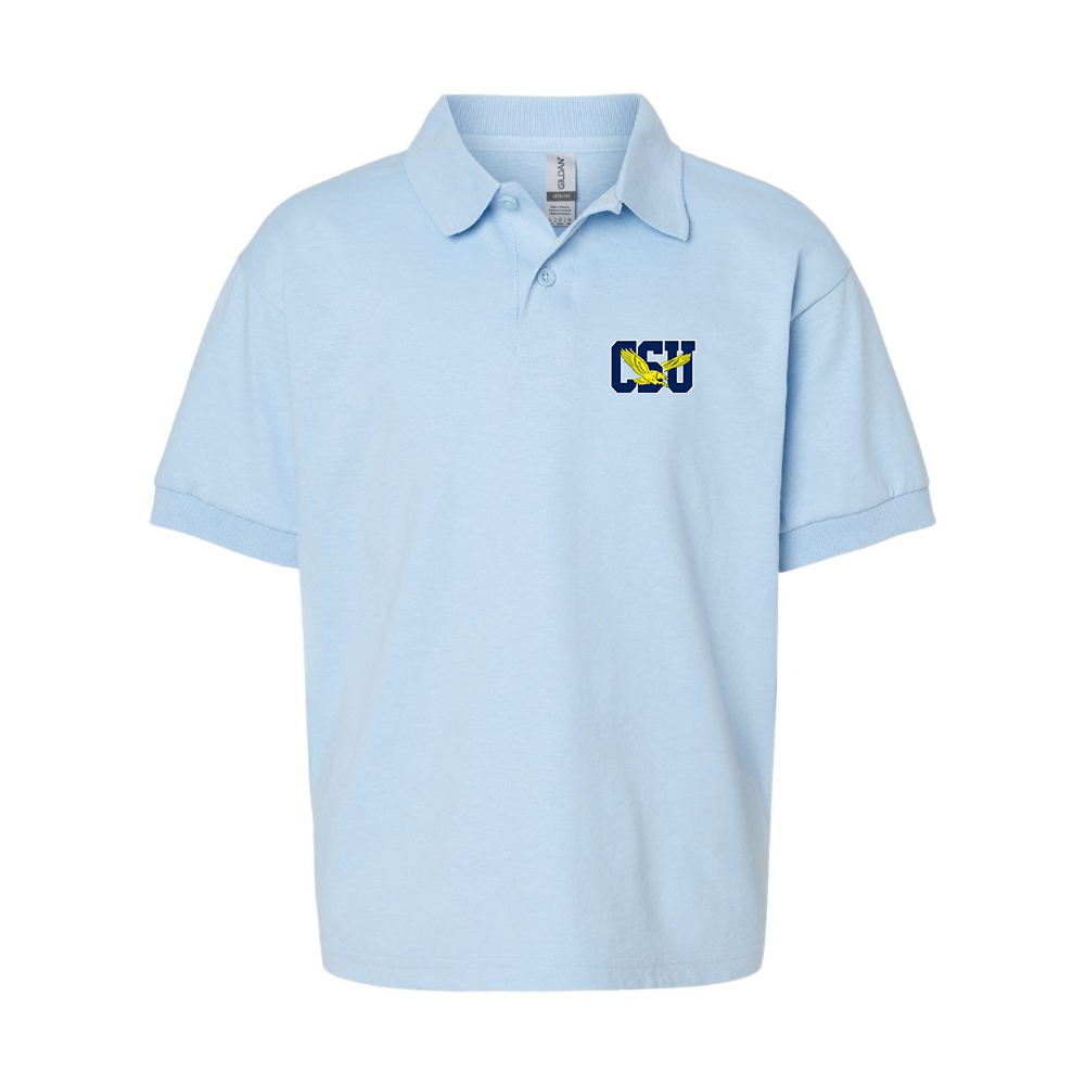 Youth   Coppin State Eagles Gildan Dry Blend Jersey Polo