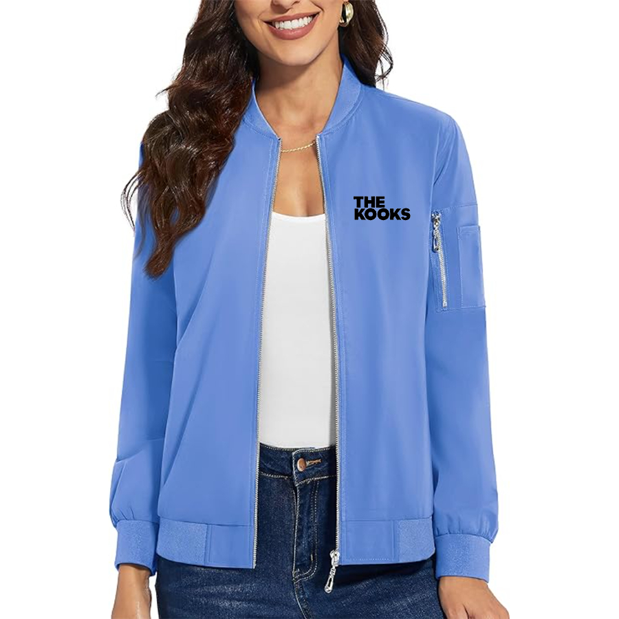 Women's The Kooks   Premium Bomber Jacket with Polished Detailing and Functional Sleeve Pocket Modern Luxury Outerwear