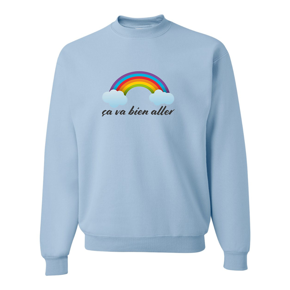 Men's Ça va bien aller JERZEES NuBlend Crewneck Sweatshirt