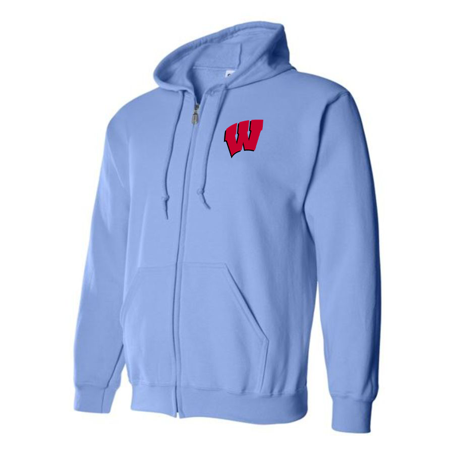 Men's Wisconsin Badgers Logo Zipper Hoodie