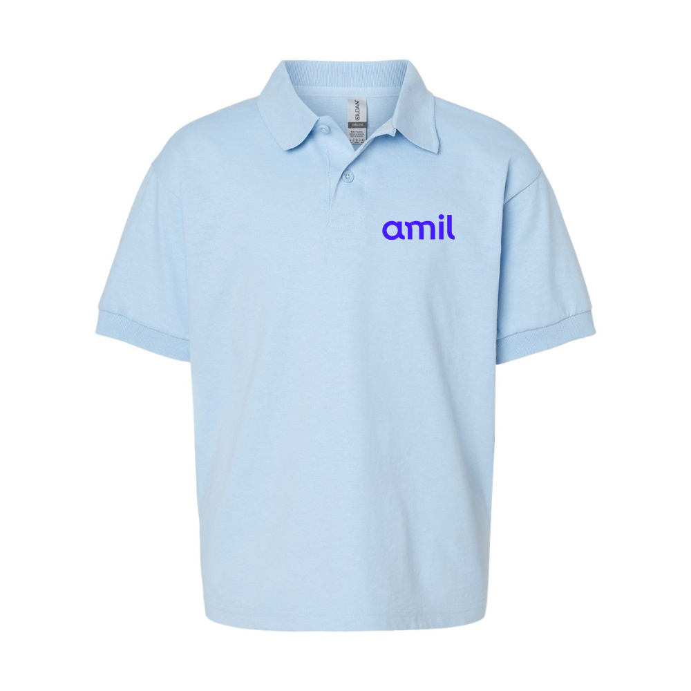 Youth  Amil  Gildan Dry Blend Jersey Polo