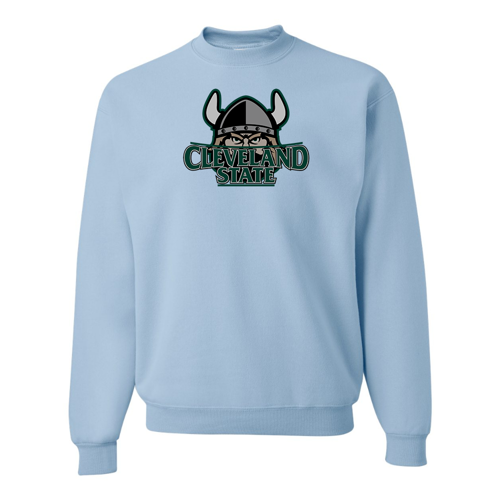 Men's Cleveland State Vikings JERZEES NuBlend Crewneck Sweatshirt
