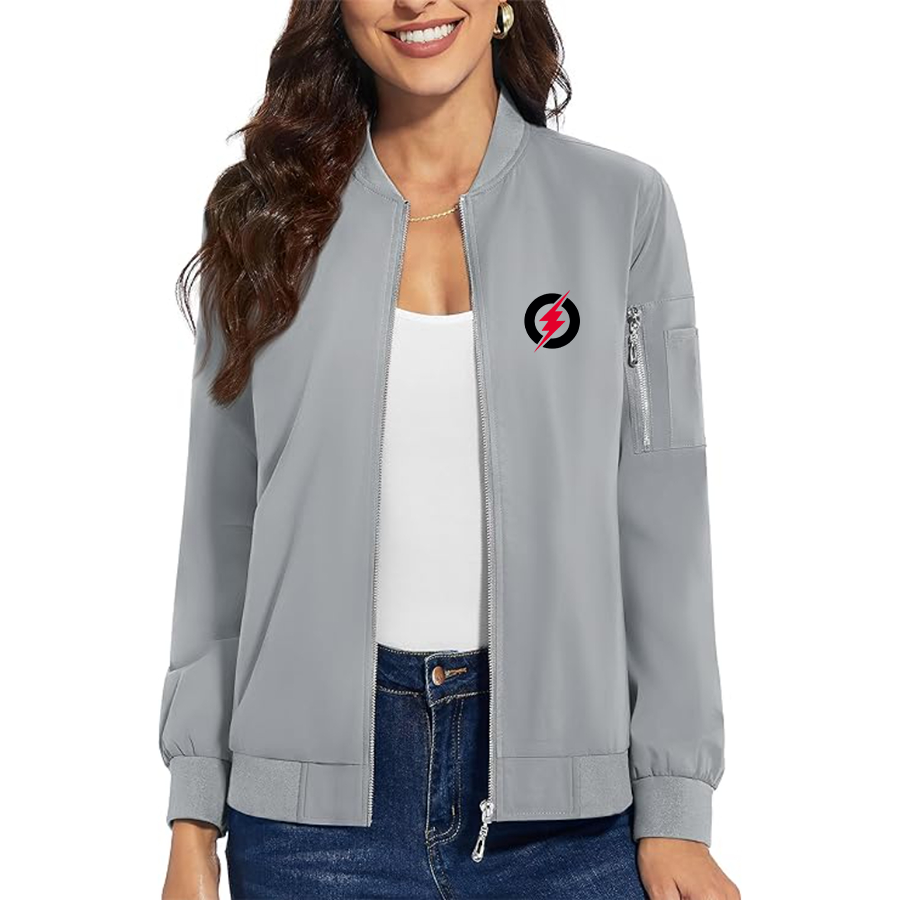 Women's  Rayovac Lightning Premium Bomber Jacket with Polished Detailing and Functional Sleeve Pocket Modern Luxury Outerwear
