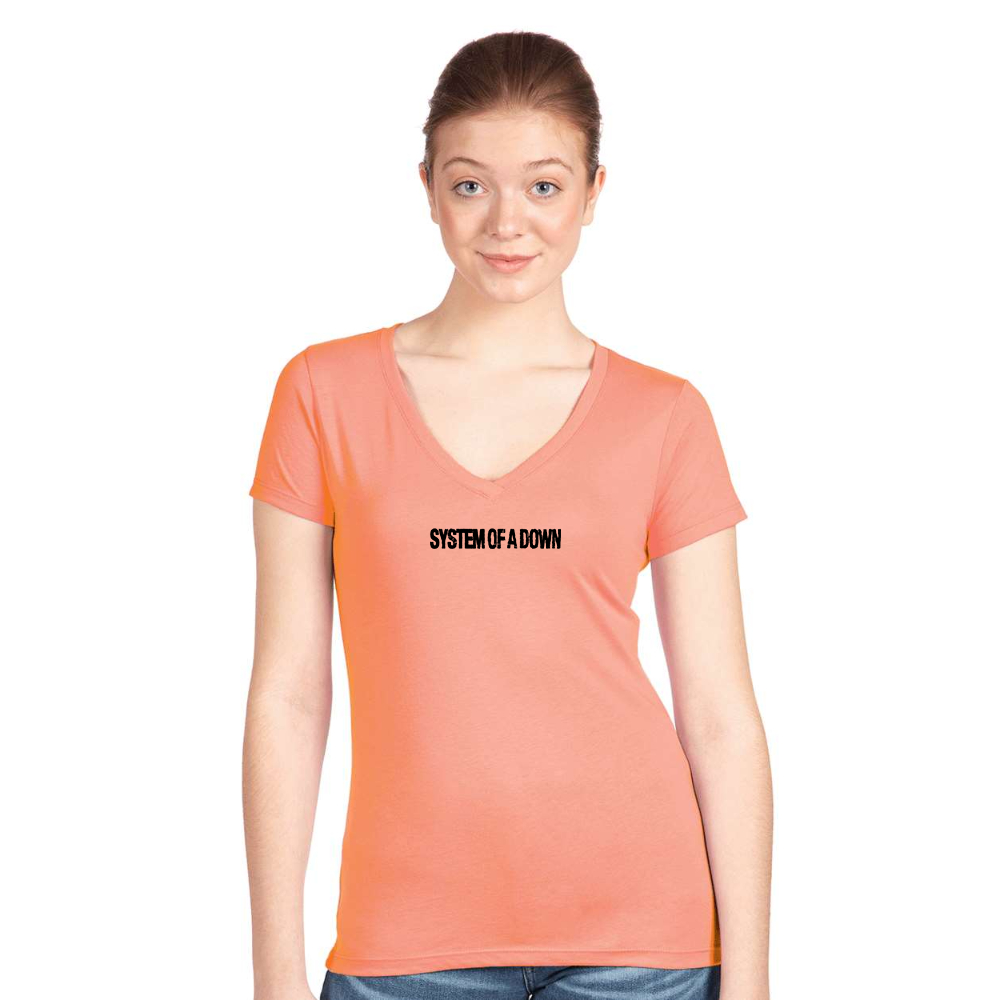 Women's System Of A Down Next Level V-Neck T-Shirt