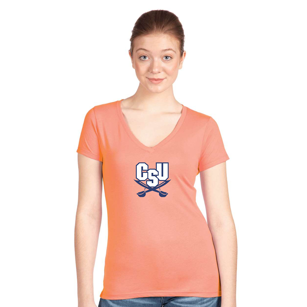 Women's CSU Buccaneers   Next Level V-Neck T-Shirt
